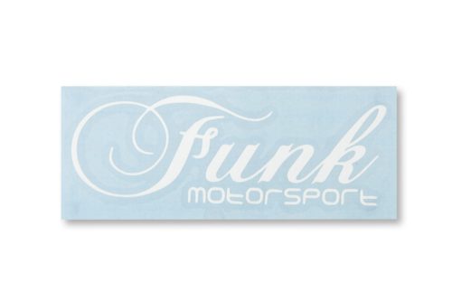 Funk Motorsport White Decal Funk Motorsport White Decal