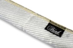 Funk Motorsport Silver Carbon Fibre Sleeving (Sewn)